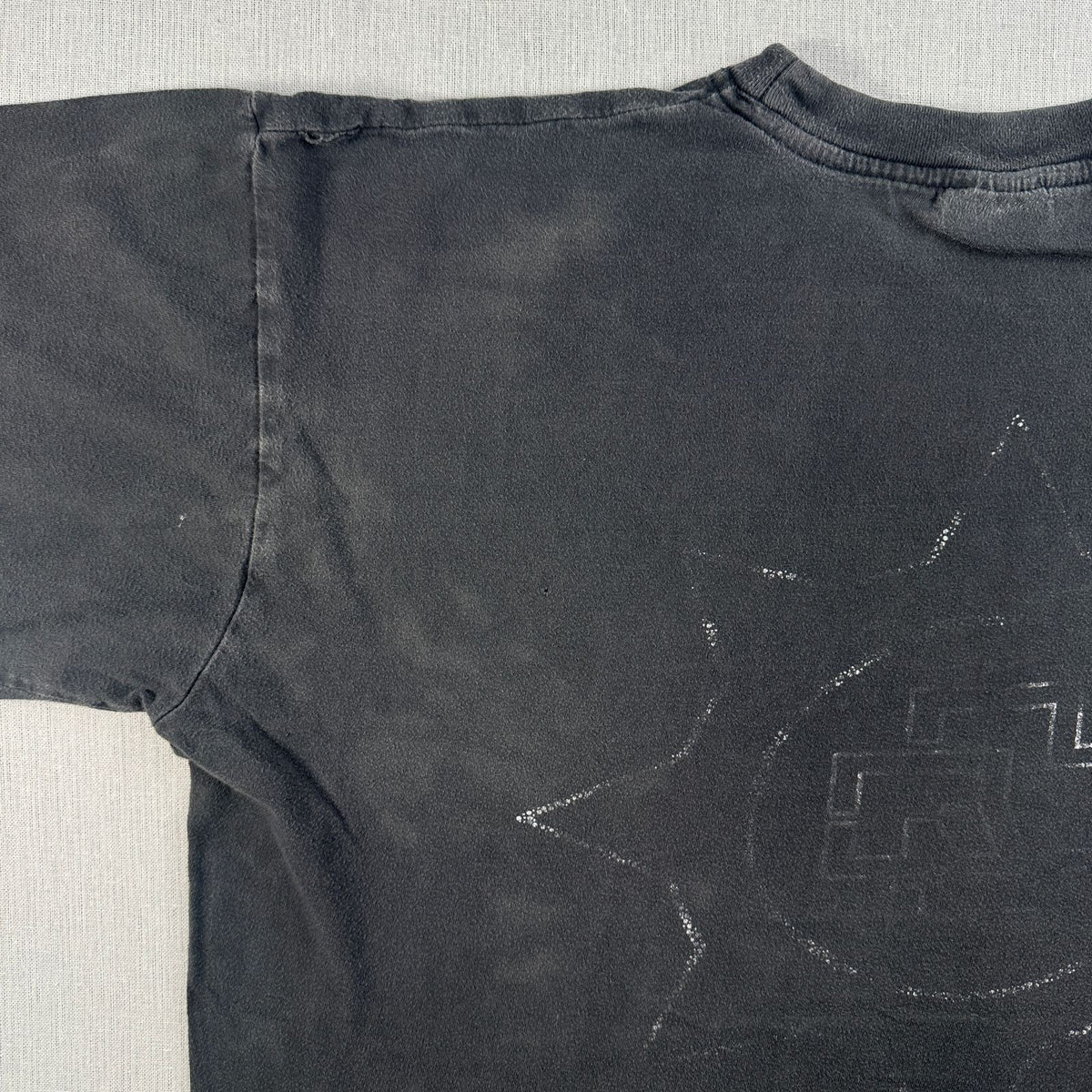 90s ROSENROT RAMMSTEIN ラムシュタイン Tシャツ 黒 バンドT 両面プリント フェード 2603-0198