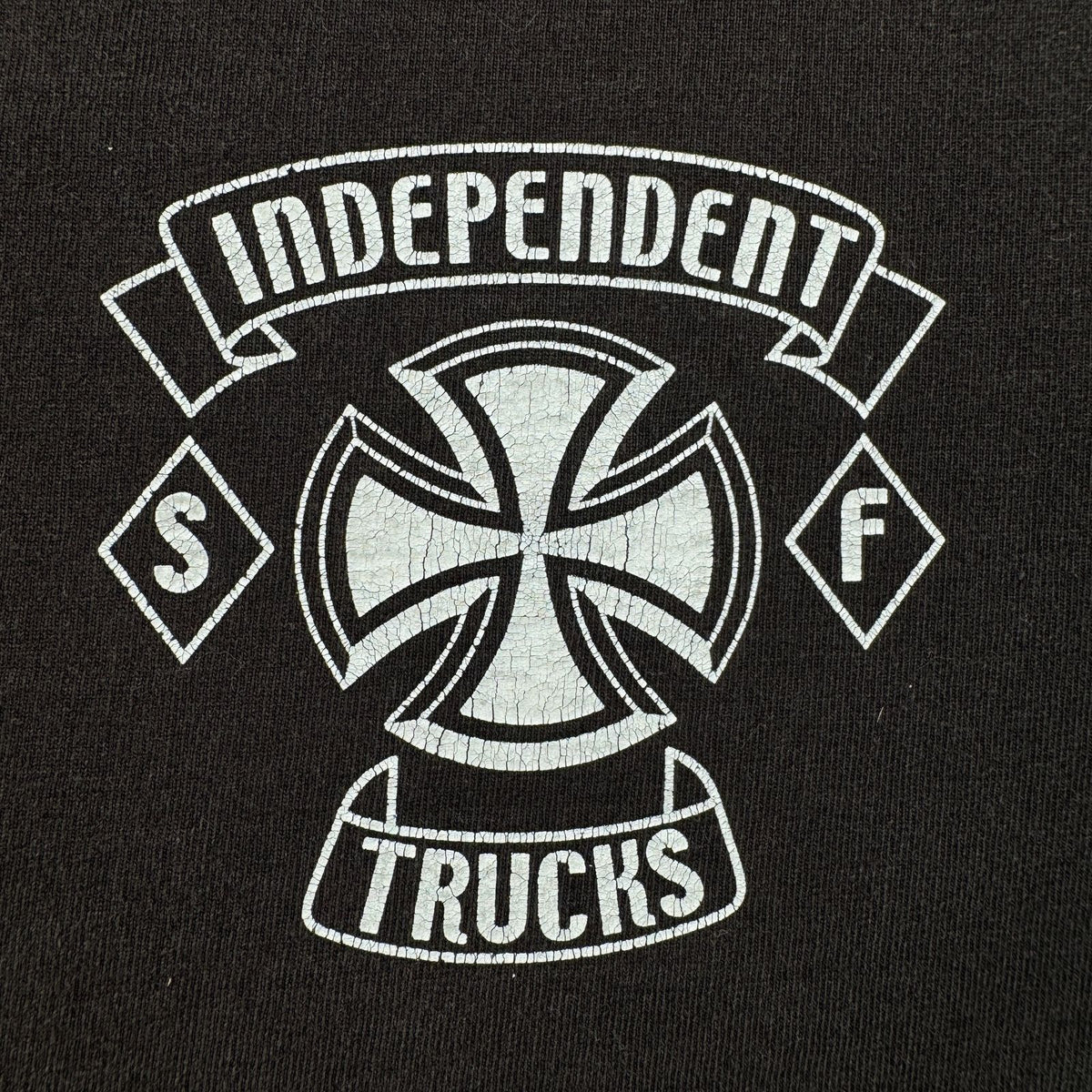 00s INDEPENDENT アイアンクロス インディペンデント Tシャツ オールドスケート スケボー 黒 M 2603-0199
