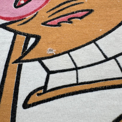 90s REN & STIMPY レン スティンピー Tシャツ USA製 アメコミ キャラクター 白 XL 2603-0203