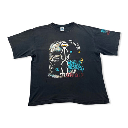 90s 00s アートT RODEO Tシャツ 黒 L オールドスケート ボックスシルエット 2603-0204