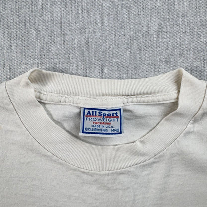 90s USA製 ロンT PEPSI ペプシ 白 馬 ジョッキー 企業T Tシャツ M 長袖 白 コーラ 2603-0206