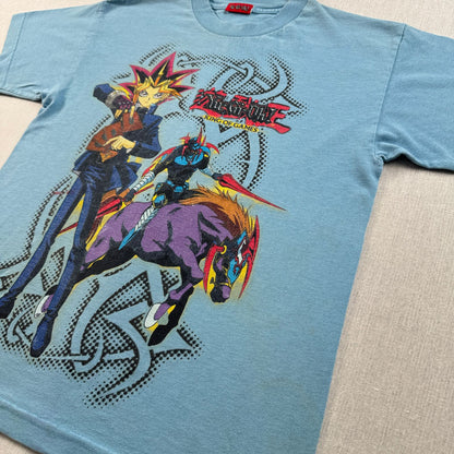 00s 遊戯王 Tシャツ 水色 キッズ T 2603-0208