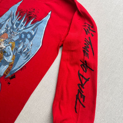 00s 遊戯王 ロンT 長袖 Tシャツ 海馬 キッズ T 赤 2603-0209