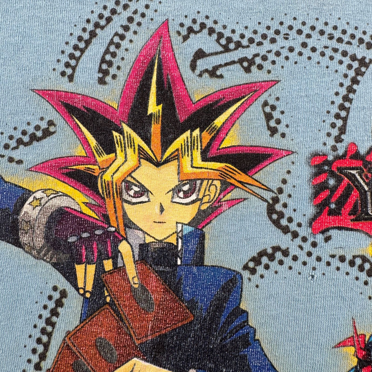 00s 遊戯王 Tシャツ 水色 キッズ T 2603-0208