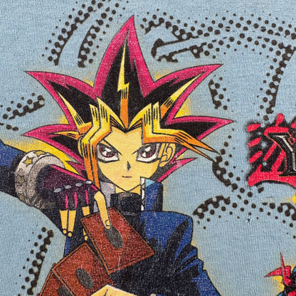 00s 遊戯王 Tシャツ 水色 キッズ T 2603-0208