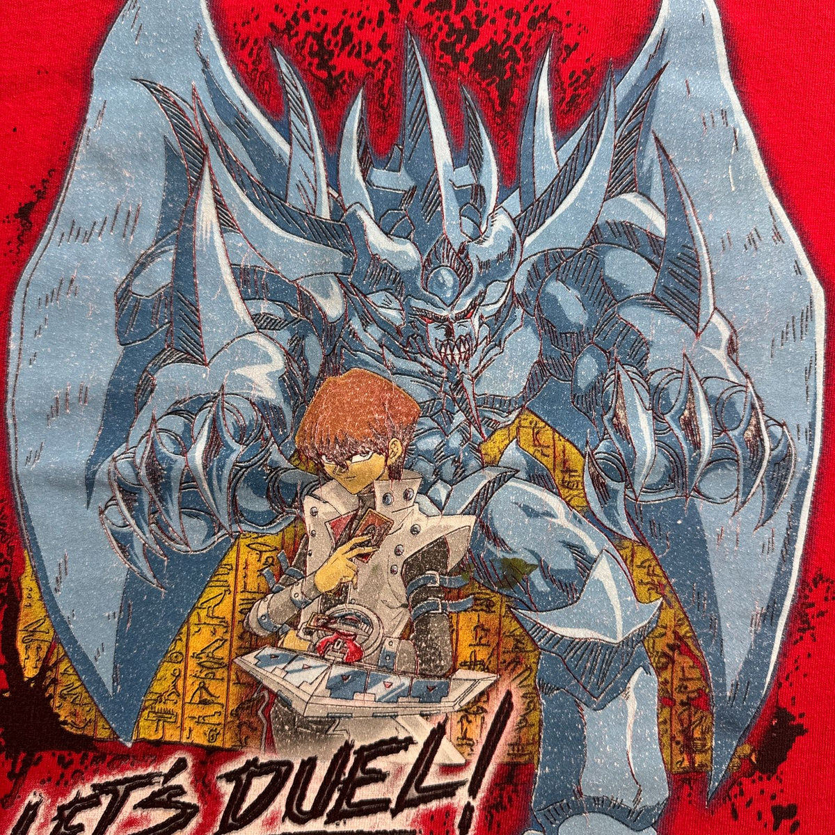 00s 遊戯王 ロンT 長袖 Tシャツ 海馬 キッズ T 赤 2603-0209