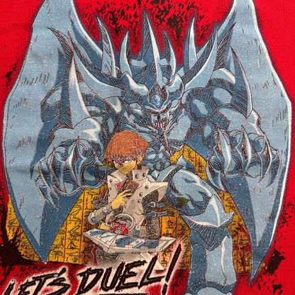 00s 遊戯王 ロンT 長袖 Tシャツ 海馬 キッズ T 赤 2603-0209