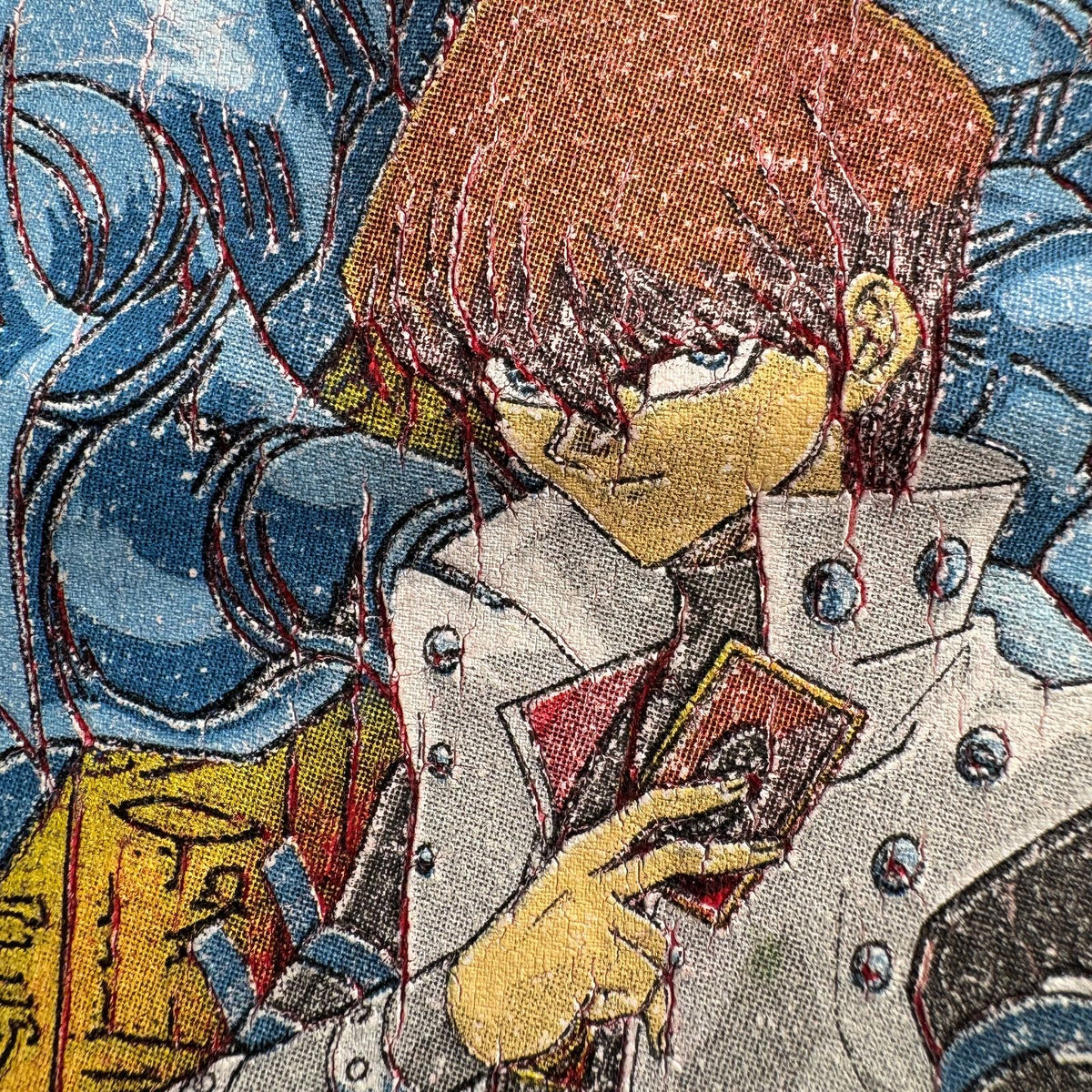 00s 遊戯王 ロンT 長袖 Tシャツ 海馬 キッズ T 赤 2603-0209