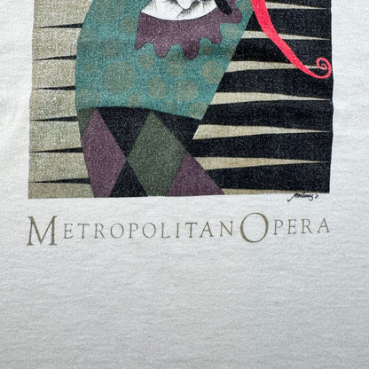 90s USA製 Tシャツ ROGOLETTO リゴレット オペラ メトロポリタン ミュージカル アートT シングルステッチ a-x-2505-003