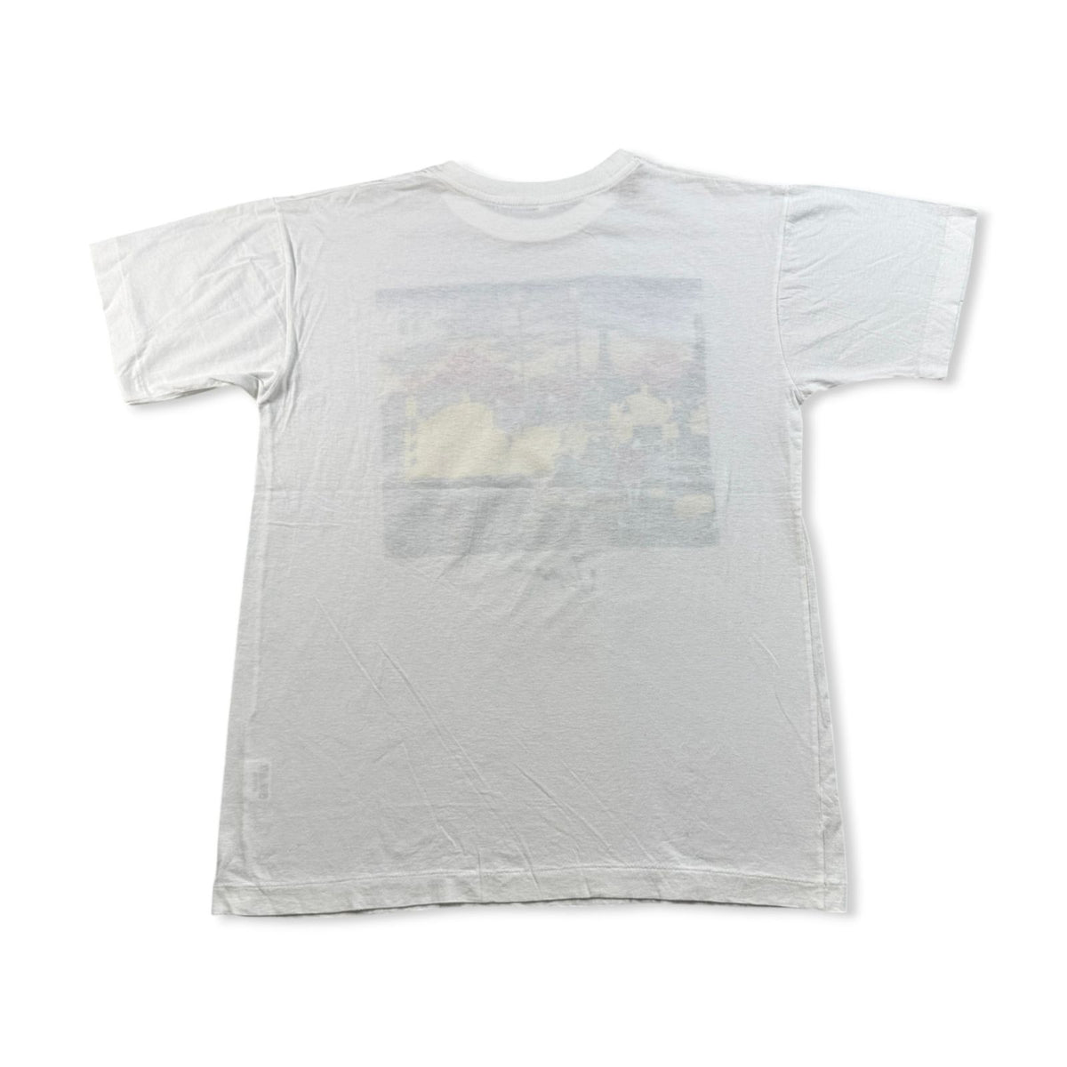 90s 日本 浮世絵 Tシャツ 白 東海道中五十三次 歌川広重 アートT シングルステッチ a-u-2505-053