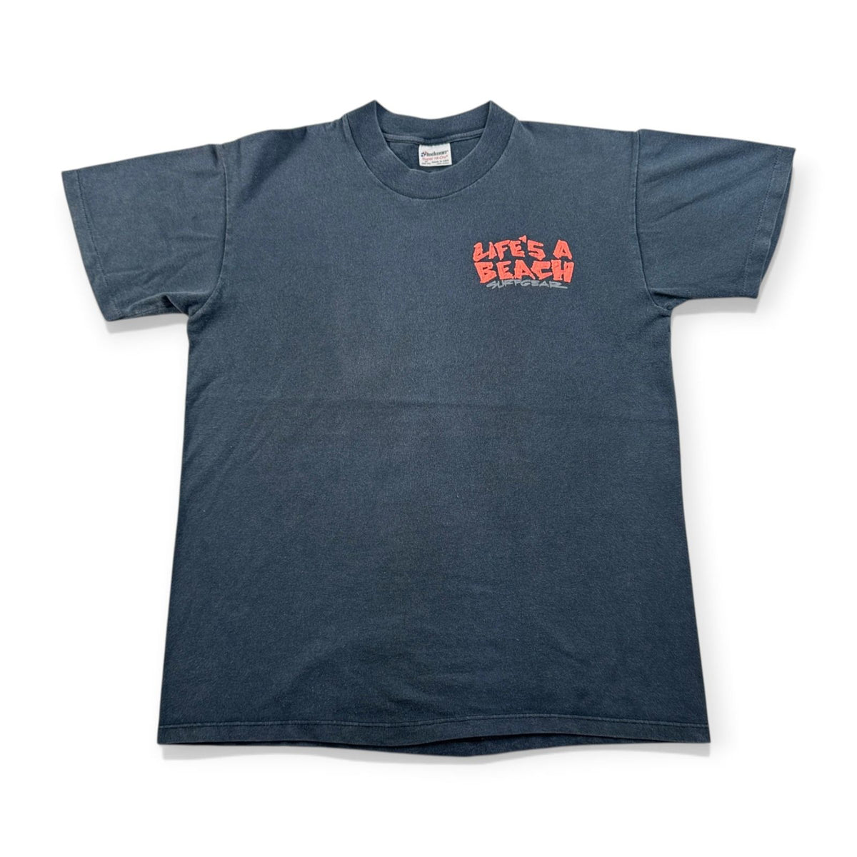 80s バッドボーイ bbc bad boy club オールドサーフ Tシャツ 黒 シングルステッチ オールドスケート stedman USA製 M フェード o-000001