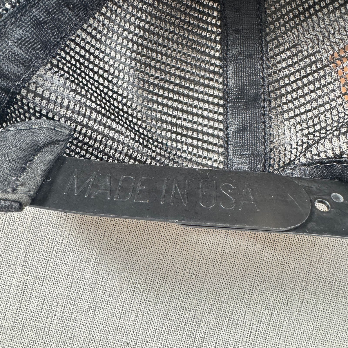 90s USA製 メッシュキャップ 黒 ブラック 企業 LIDGERWOOD 帽子 スナップバック 2603-0323