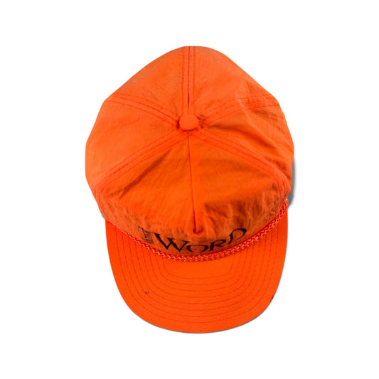 80s 90s マイクロソフト ワード キャップ Microsoft word 企業 オレンジ nissin cap 蛍光色 2607-0072