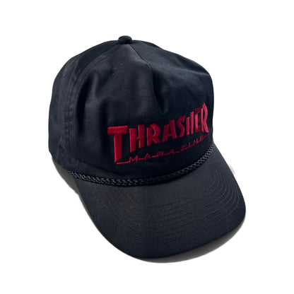 オールドスケート スラッシャー キャップ THRASHER OTTO 黒 帽子 スナップバック 2607-0074