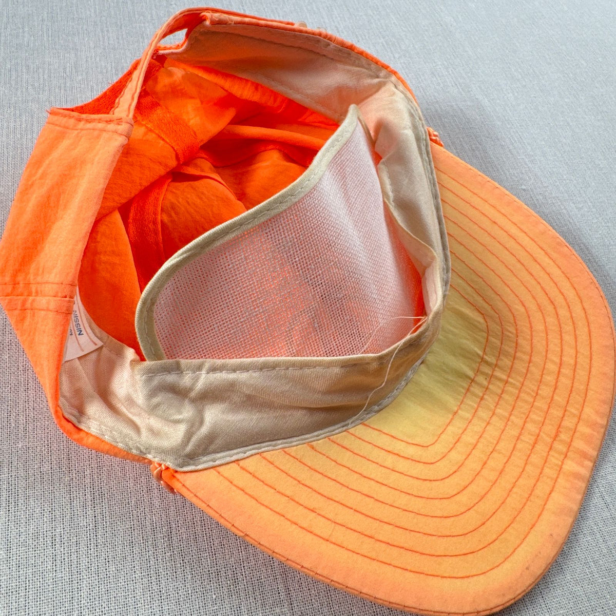 80s 90s マイクロソフト ワード キャップ Microsoft word 企業 オレンジ nissin cap 蛍光色 2607-0072