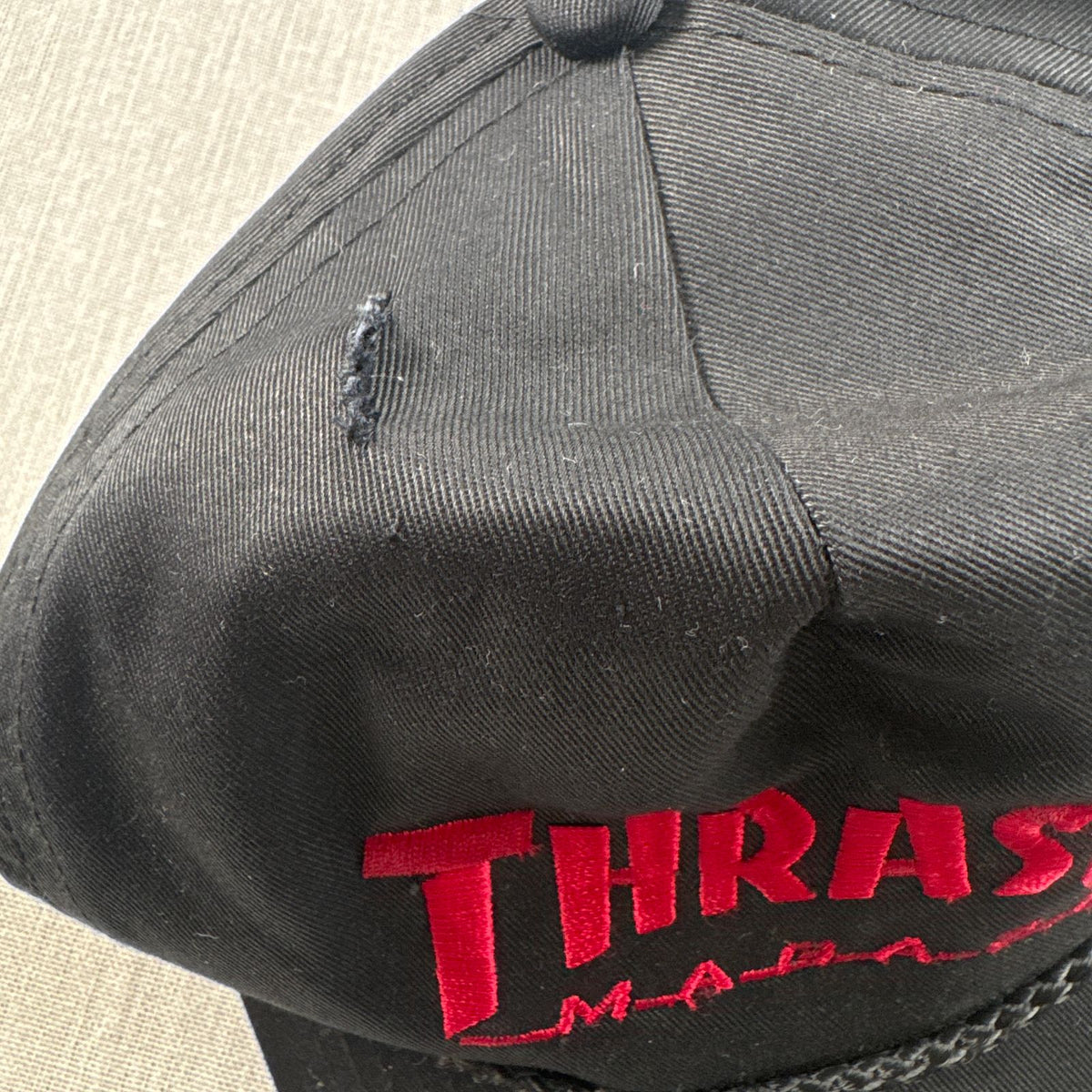 オールドスケート スラッシャー キャップ THRASHER OTTO 黒 帽子 スナップバック 2607-0074