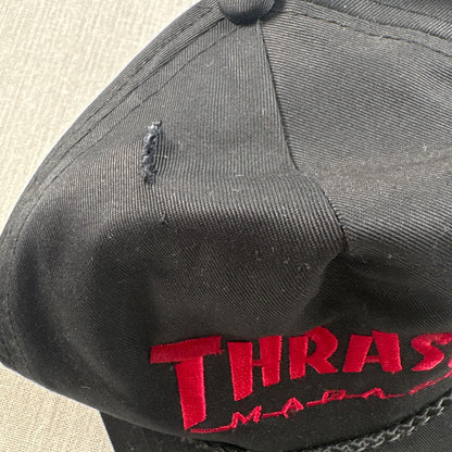 オールドスケート スラッシャー キャップ THRASHER OTTO 黒 帽子 スナップバック 2607-0074