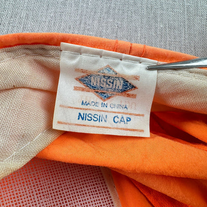 80s 90s マイクロソフト ワード キャップ Microsoft word 企業 オレンジ nissin cap 蛍光色 2607-0072