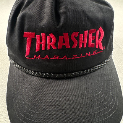 オールドスケート スラッシャー キャップ THRASHER OTTO 黒 帽子 スナップバック 2607-0074