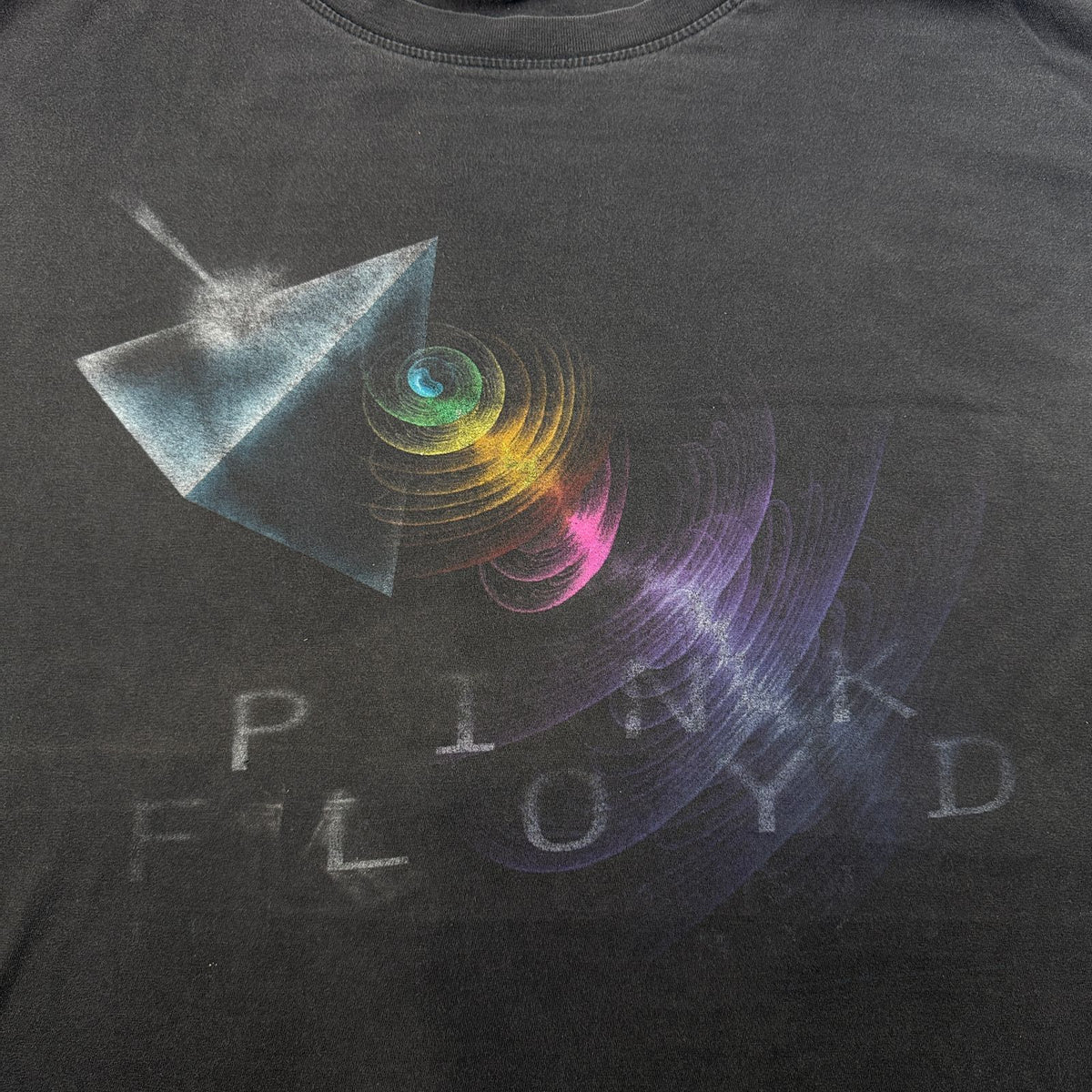 00s ピンクフロイド PINK FLOYD Liquid Blue リキッドブルー バンドT Tシャツ 黒 2603-0210