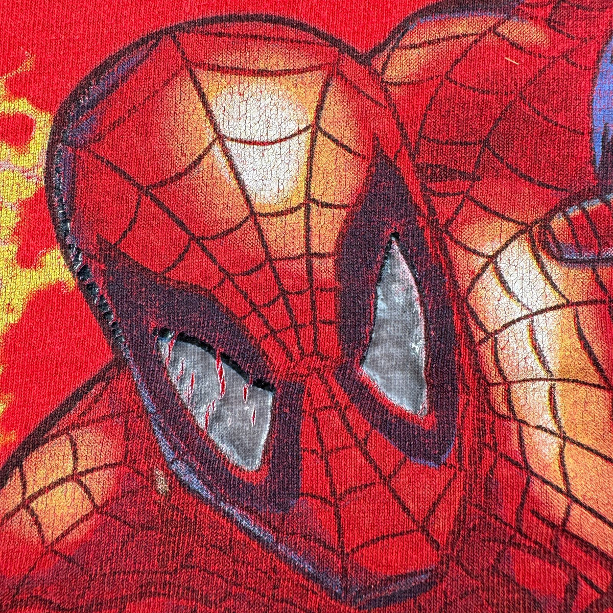 00s スパイダーマン SPIDERMAN Tシャツ 映画 ムービー アイアンマン 赤 デルタ XL 2603-0212