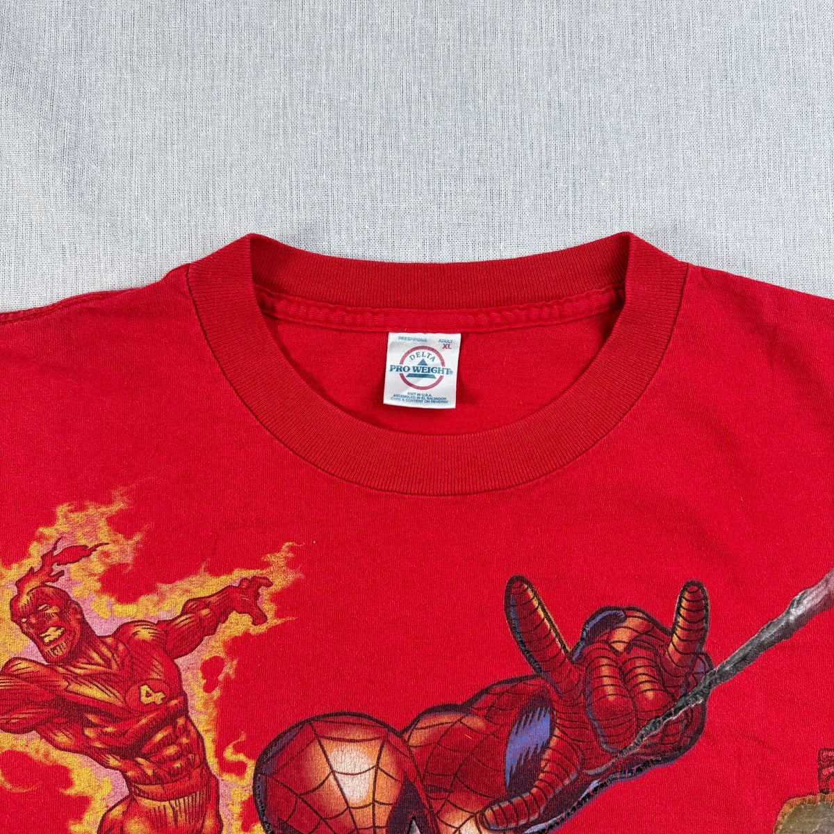 00s スパイダーマン SPIDERMAN Tシャツ 映画 ムービー アイアンマン 赤 デルタ XL 2603-0212