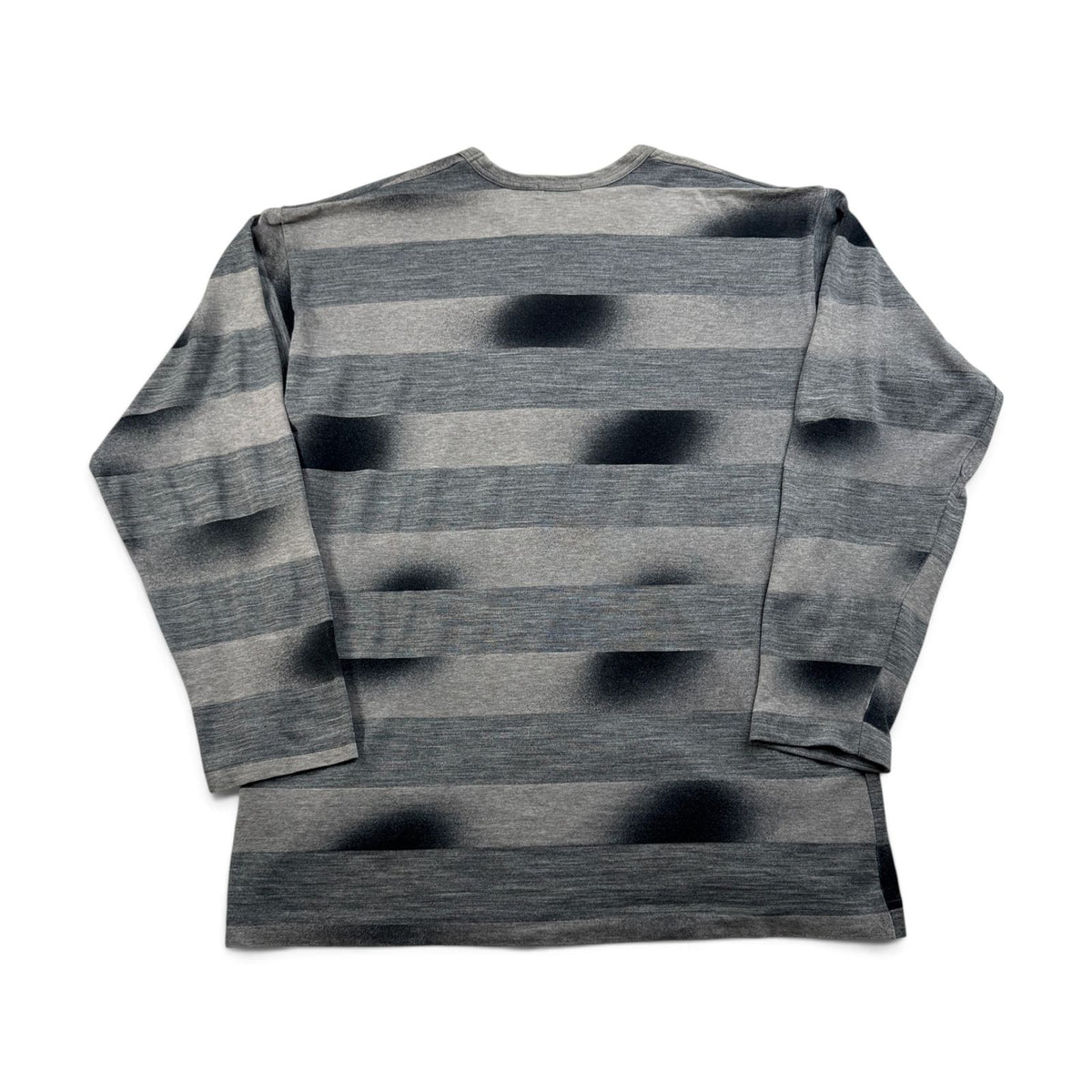 90s コムデギャルソン COMME des GARCONS HOMME ボーダー ロンT グレー オンブレ 長袖 シャドウ 2603-0236