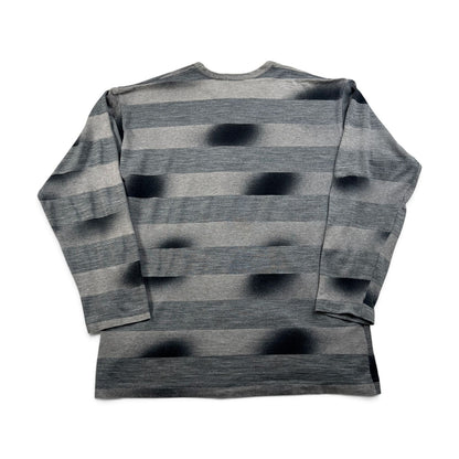 90s コムデギャルソン COMME des GARCONS HOMME ボーダー ロンT グレー オンブレ 長袖 シャドウ 2603-0236