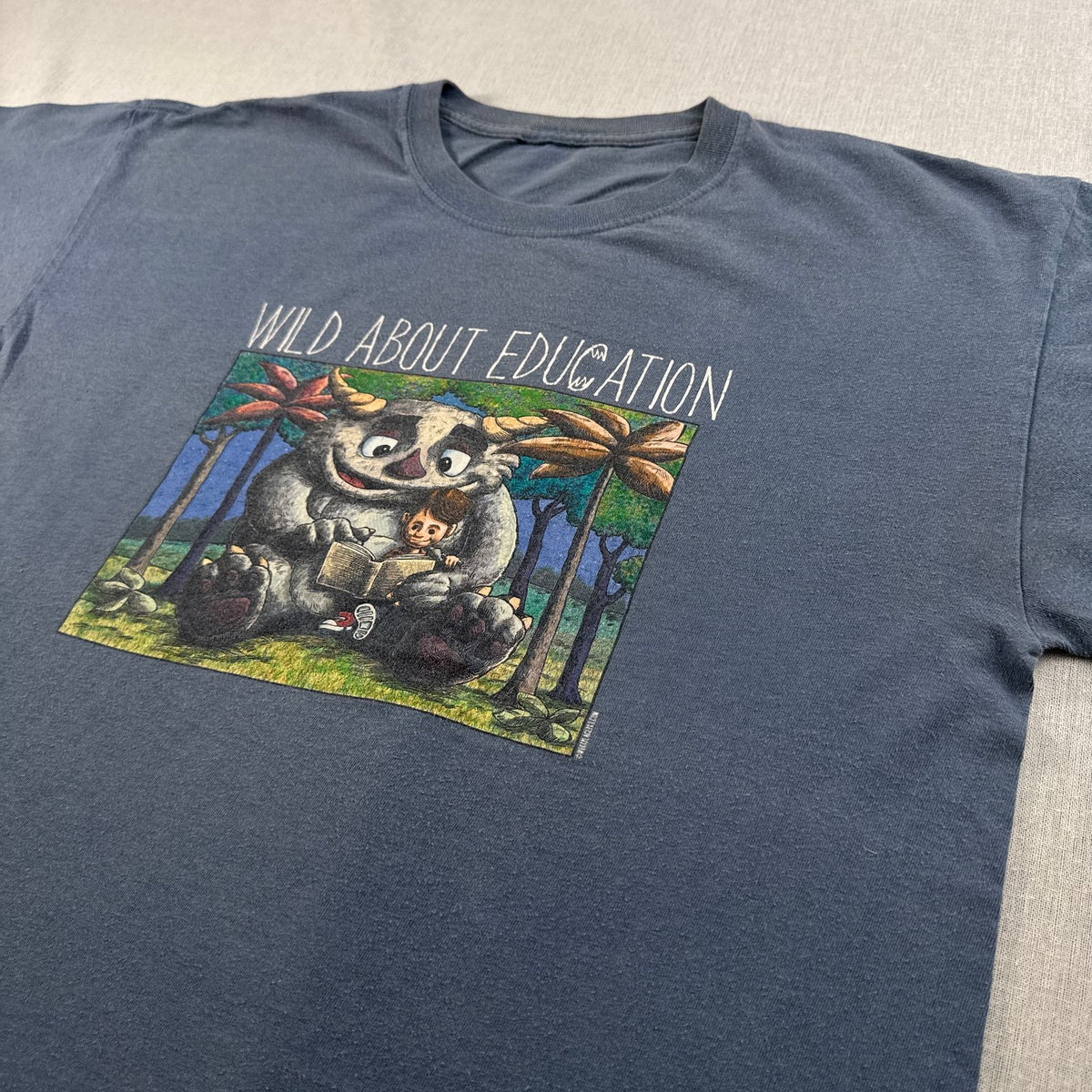 00s かいじゅうたちのいるところ 青 絵本 アート Tシャツ 2603-0231