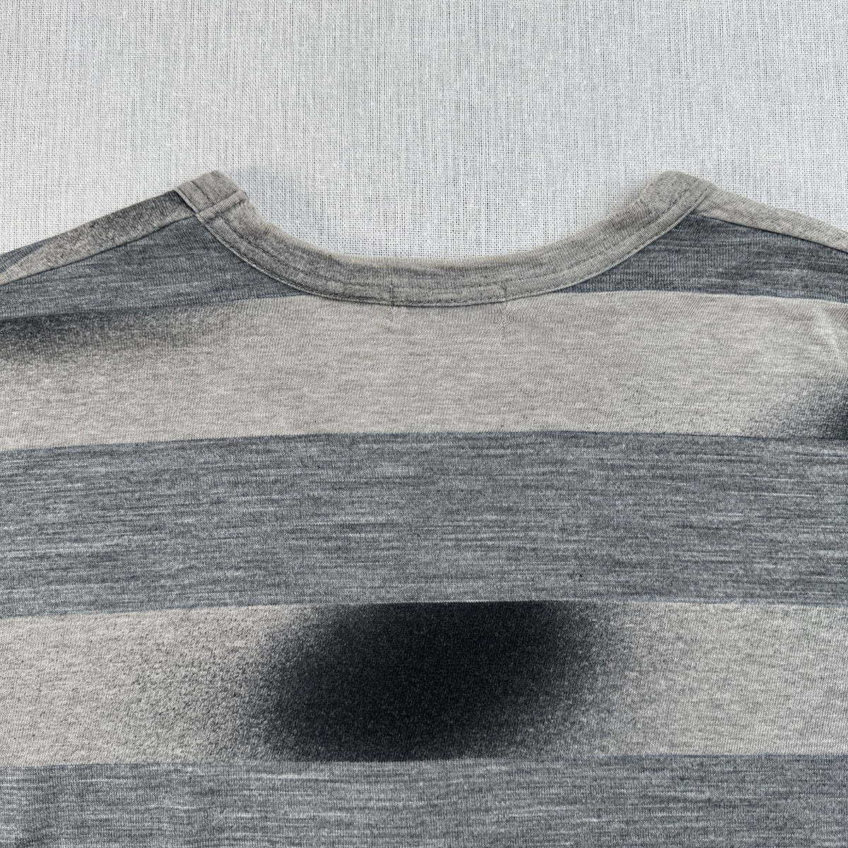 90s コムデギャルソン COMME des GARCONS HOMME ボーダー ロンT グレー オンブレ 長袖 シャドウ 2603-0236