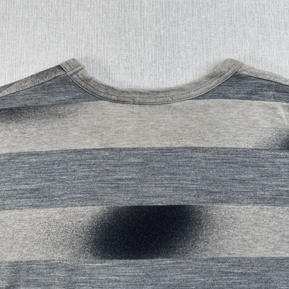90s コムデギャルソン COMME des GARCONS HOMME ボーダー ロンT グレー オンブレ 長袖 シャドウ 2603-0236