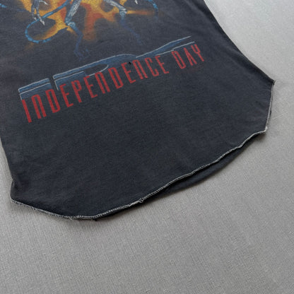 90s インデペンデンスデイ INDEPENDENCE DAY 映画 ムービー ラグラン Tシャツ ラウンドヘム ロンT 長袖 七部袖 1996 2603-0249