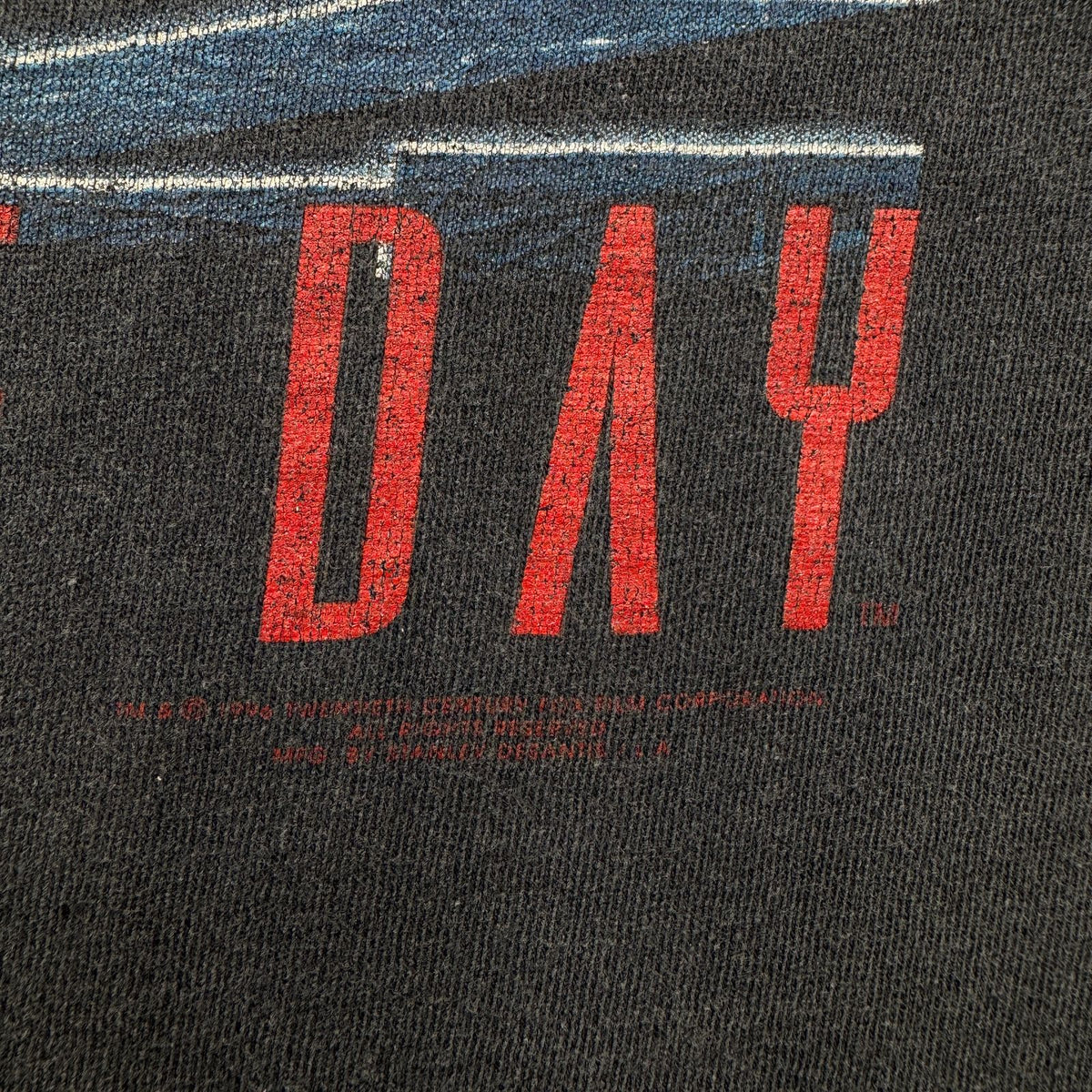 90s インデペンデンスデイ INDEPENDENCE DAY 映画 ムービー ラグラン Tシャツ ラウンドヘム ロンT 長袖 七部袖 1996 2603-0249