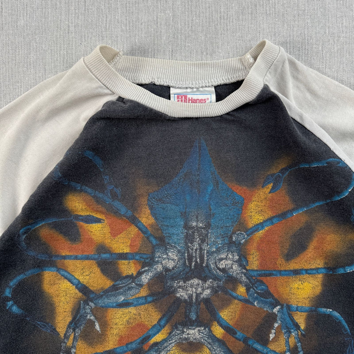 90s インデペンデンスデイ INDEPENDENCE DAY 映画 ムービー ラグラン Tシャツ ラウンドヘム ロンT 長袖 七部袖 1996 2603-0249