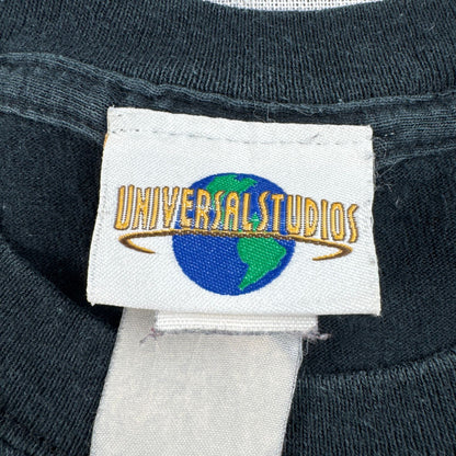 90s ジュラシックパーク the ride JURASSIC PARK ユニバーサルスタジオ 映画 ムービー Tシャツ XL 黒 ハリウッド ボックスシルエット 2603-0257