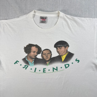90s 3バカ大将 FRIENDS パロディ 映画 ムービー Tシャツ XL The Three Stooges フレンズ シングルステッチ 2603-0258