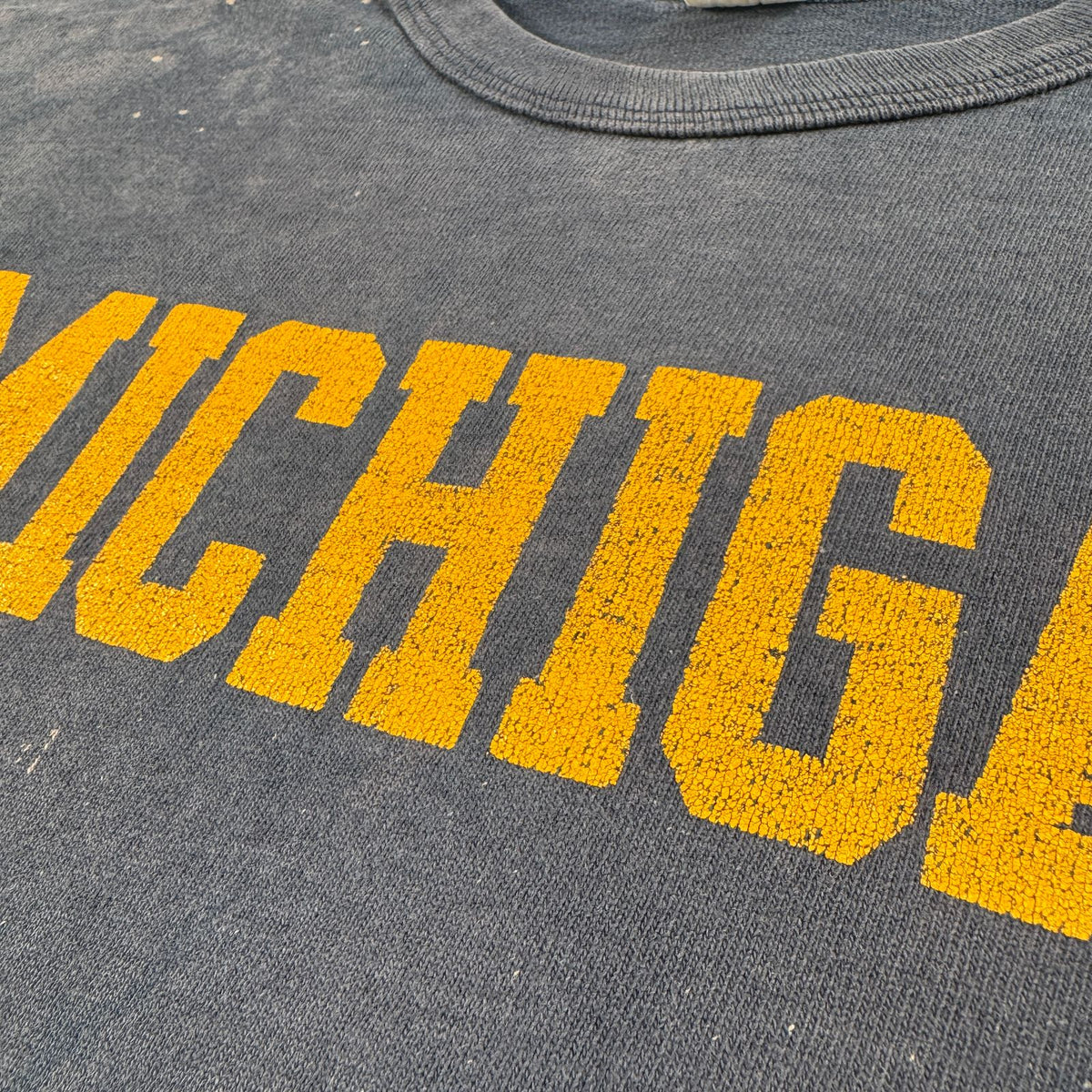 80s champion MICHIGAN T シャツ トリコタグ USA製 XL チャンピオン ネイビー フェード 2603-0260