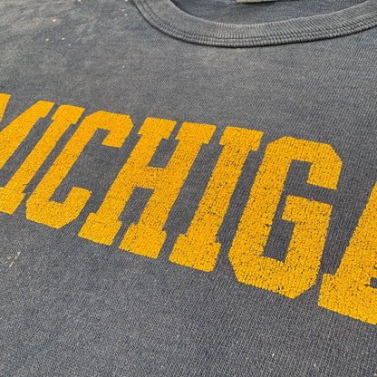 80s champion MICHIGAN T シャツ トリコタグ USA製 XL チャンピオン ネイビー フェード 2603-0260