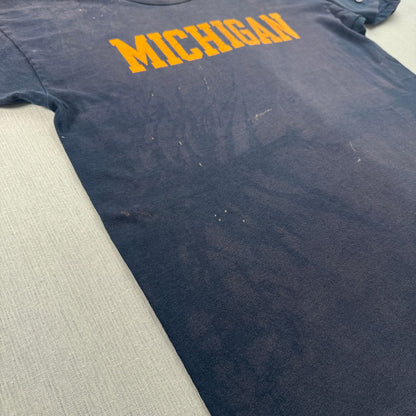 80s champion MICHIGAN T シャツ トリコタグ USA製 XL チャンピオン ネイビー フェード 2603-0260