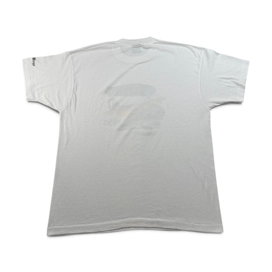 90s Tシャツ USS 飛行機 白 アートT USA製 白 XL オールドイングリッシュ classic wings シングルステッチ 2603-0261
