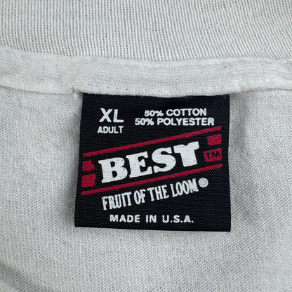90s Tシャツ USS 飛行機 白 アートT USA製 白 XL オールドイングリッシュ classic wings シングルステッチ 2603-0261