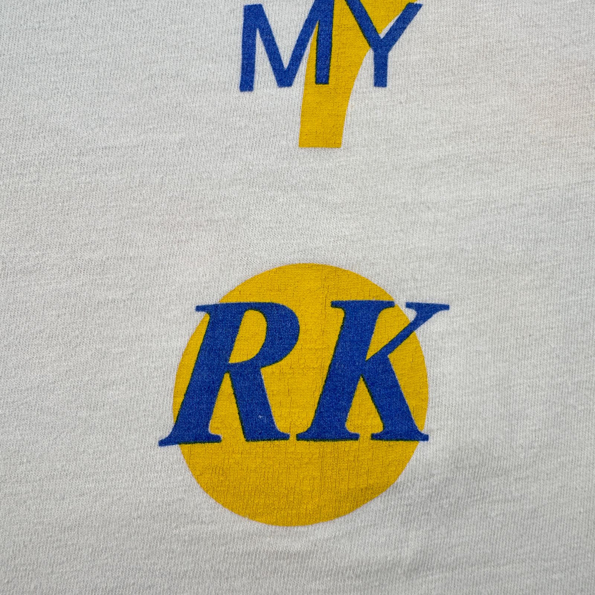 90s USA製 アートT 白 目 Tシャツ eye ask me bout my? XL シングルステッチ 2603-0263