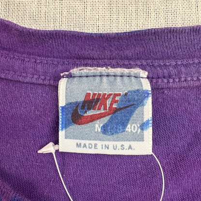 90s USA製 NIKE ナイキ 総柄 AOP アーバンジャングルジム 紫 アートT M Tシャツ stussy 2603-0264