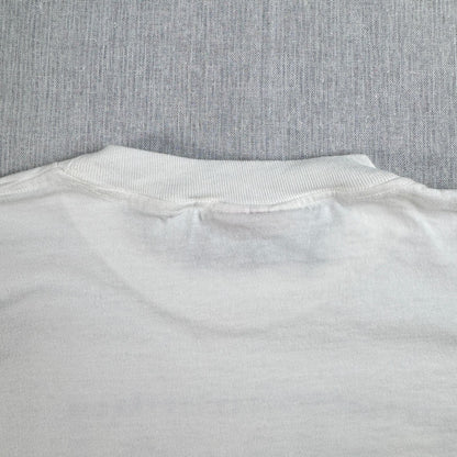 90s USA製 アートT Tシャツ Mary Engelbreit 白 ロンT 長袖 XL IT'S GOOD TO BE QUEEN シングルステッチ 2603-0262