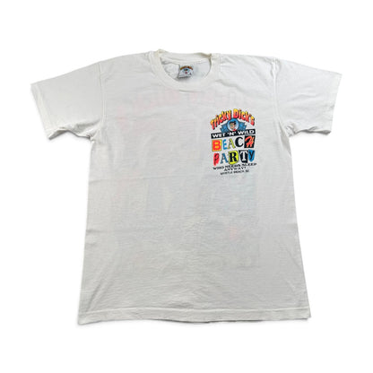 90s エロT アートT TRICKY DICK'S USA製 パーティ Tシャツ 白 L シングルステッチ 2603-0266