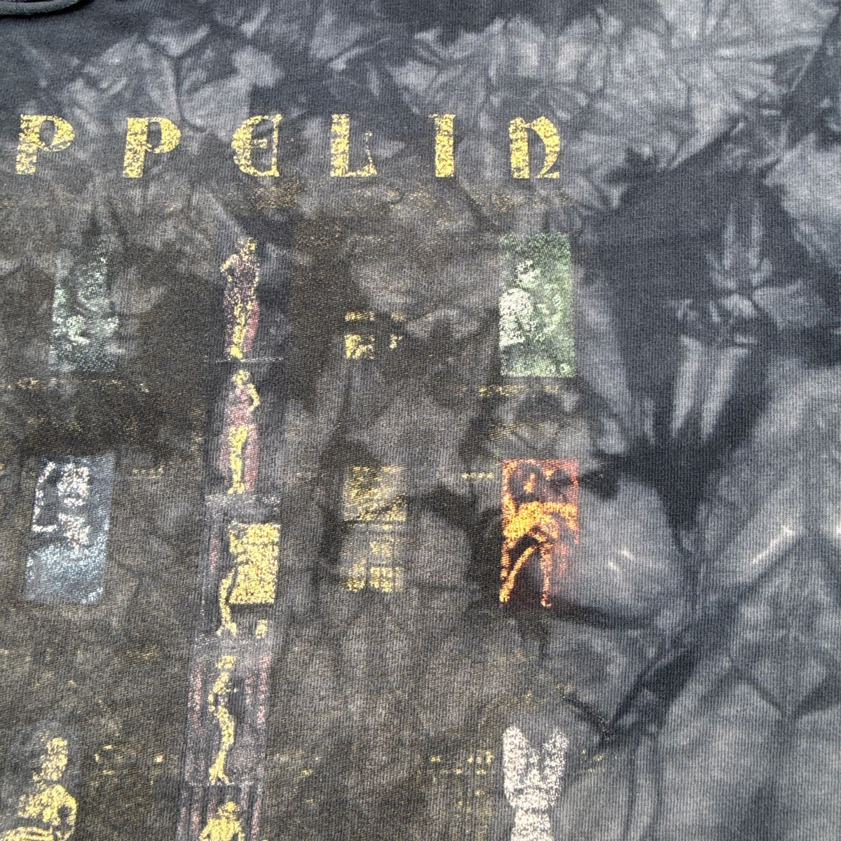 00s LED ZEPPELIN レッドツェッペリン タイダイ バンドT Tシャツ Physical Graffiti リキッドブルー グランジ 青 2603-0267