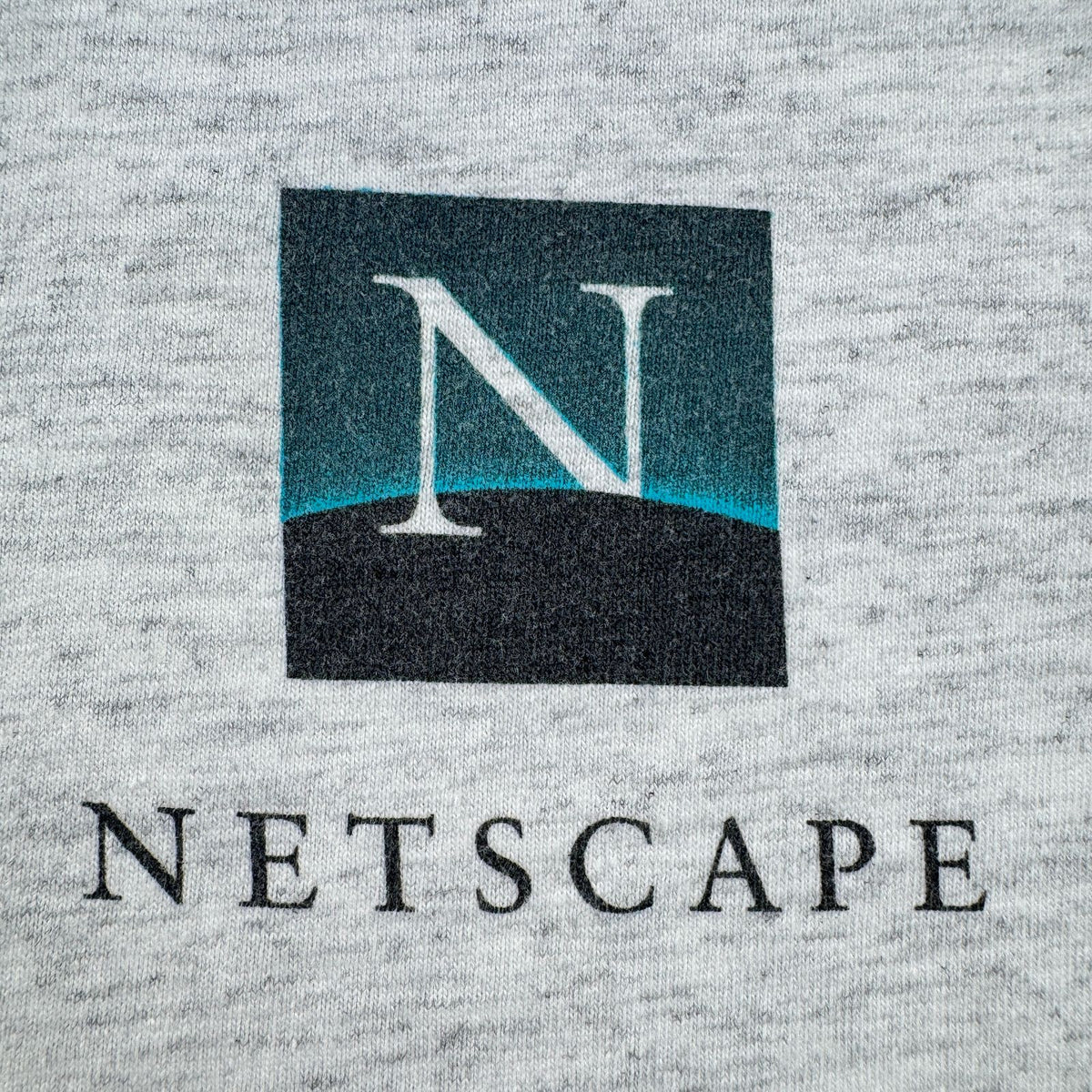 90s ネットスケープ Netscape 企業T USA製 レオナルドダヴィンチ パロディ 恐竜 グレー M ONEITA シングルステッチ インターネットブラウザ 2603-0265