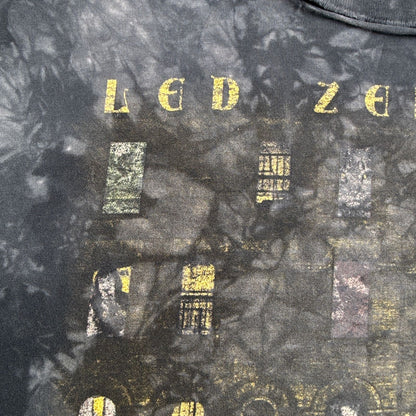 00s LED ZEPPELIN レッドツェッペリン タイダイ バンドT Tシャツ Physical Graffiti リキッドブルー グランジ 青 2603-0267