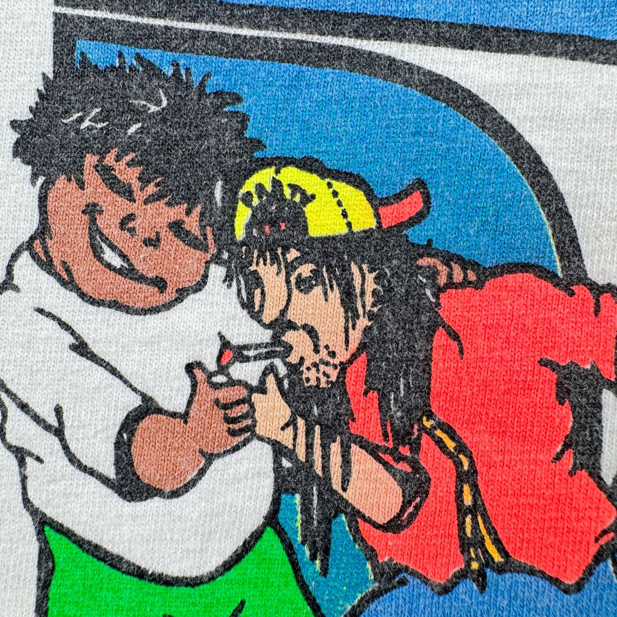 90s エロT アートT TRICKY DICK'S USA製 パーティ Tシャツ 白 L シングルステッチ 2603-0266