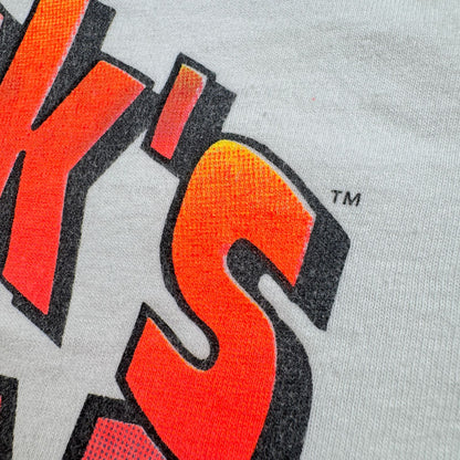 90s エロT アートT TRICKY DICK'S USA製 パーティ Tシャツ 白 L シングルステッチ 2603-0266